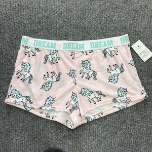 💝 Mentally Exhausted Unicorn Pajama Shorts (1709)